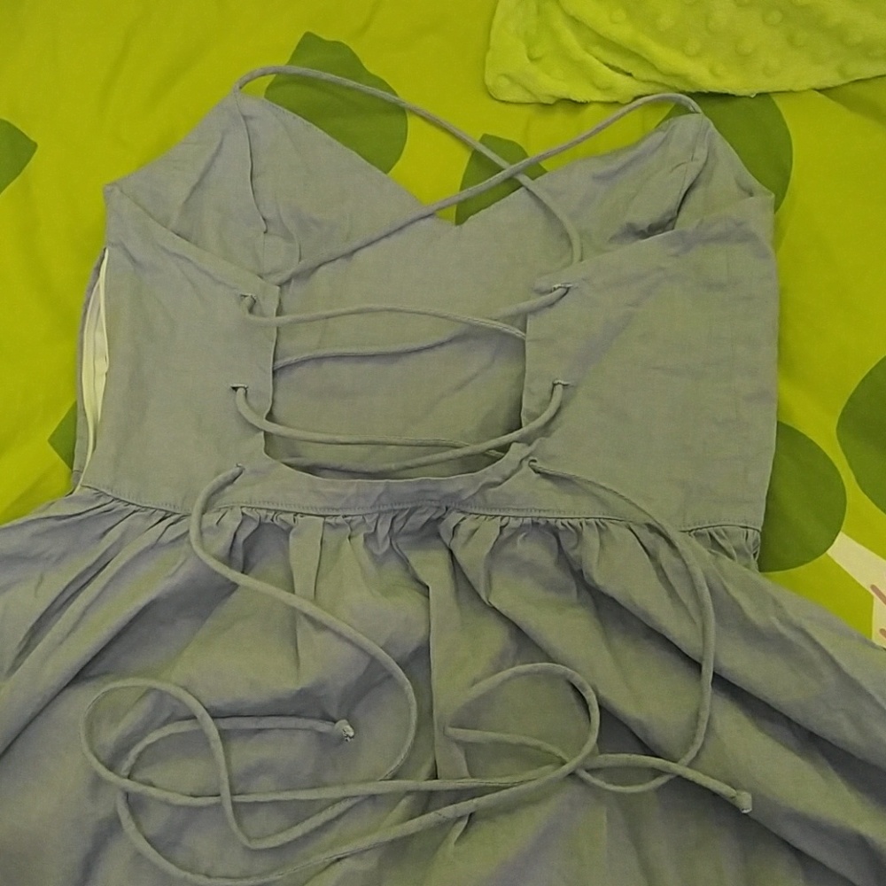 American apparel dress blue dress small - Picture 2 of 3